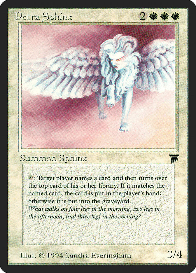 Petra Sphinx [Legends] MTG Single Magic: The Gathering | Red Claw Gaming
