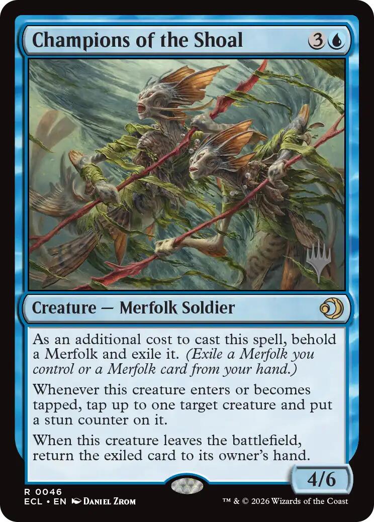 Champions of the Shoal [Lorwyn Eclipsed Promos] MTG Single Magic: The Gathering | Red Claw Gaming