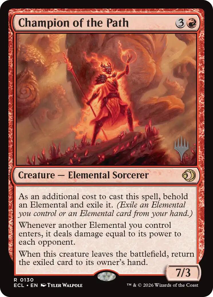 Champion of the Path [Lorwyn Eclipsed Promos] MTG Single Magic: The Gathering | Red Claw Gaming
