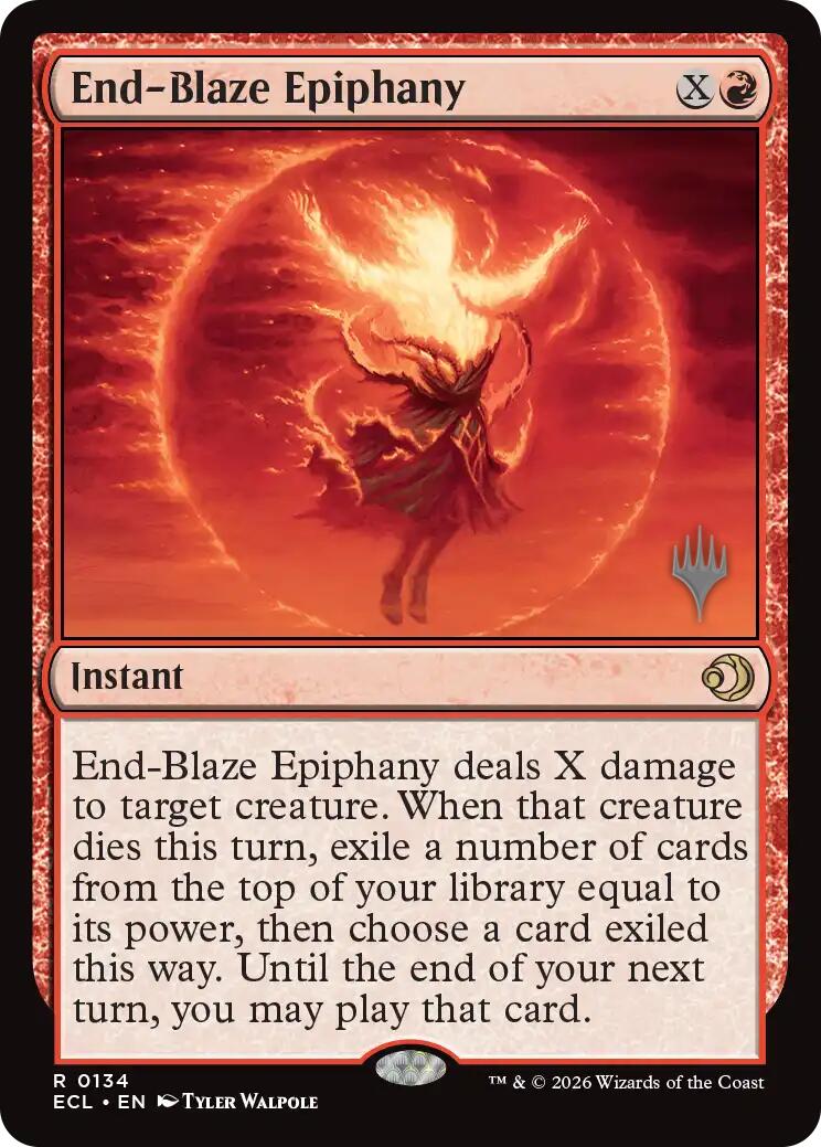 End-Blaze Epiphany [Lorwyn Eclipsed Promos] MTG Single Magic: The Gathering | Red Claw Gaming