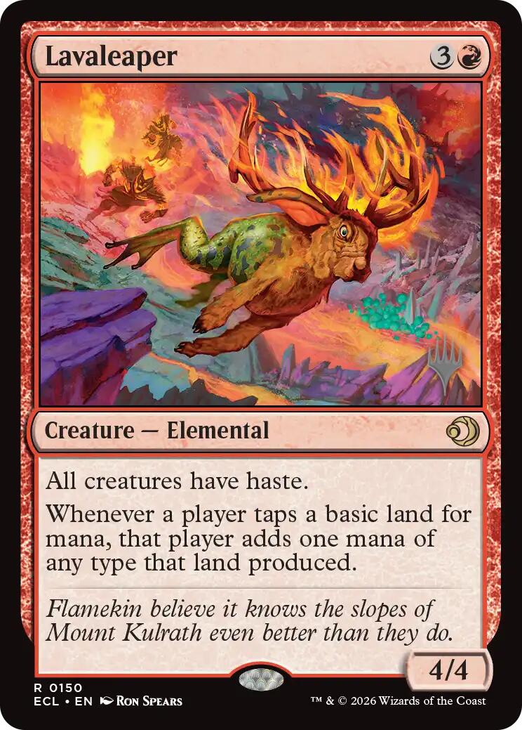 Lavaleaper [Lorwyn Eclipsed Promos] MTG Single Magic: The Gathering | Red Claw Gaming