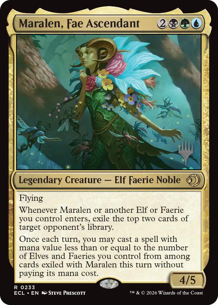Maralen, Fae Ascendant [Lorwyn Eclipsed Promos] MTG Single Magic: The Gathering | Red Claw Gaming