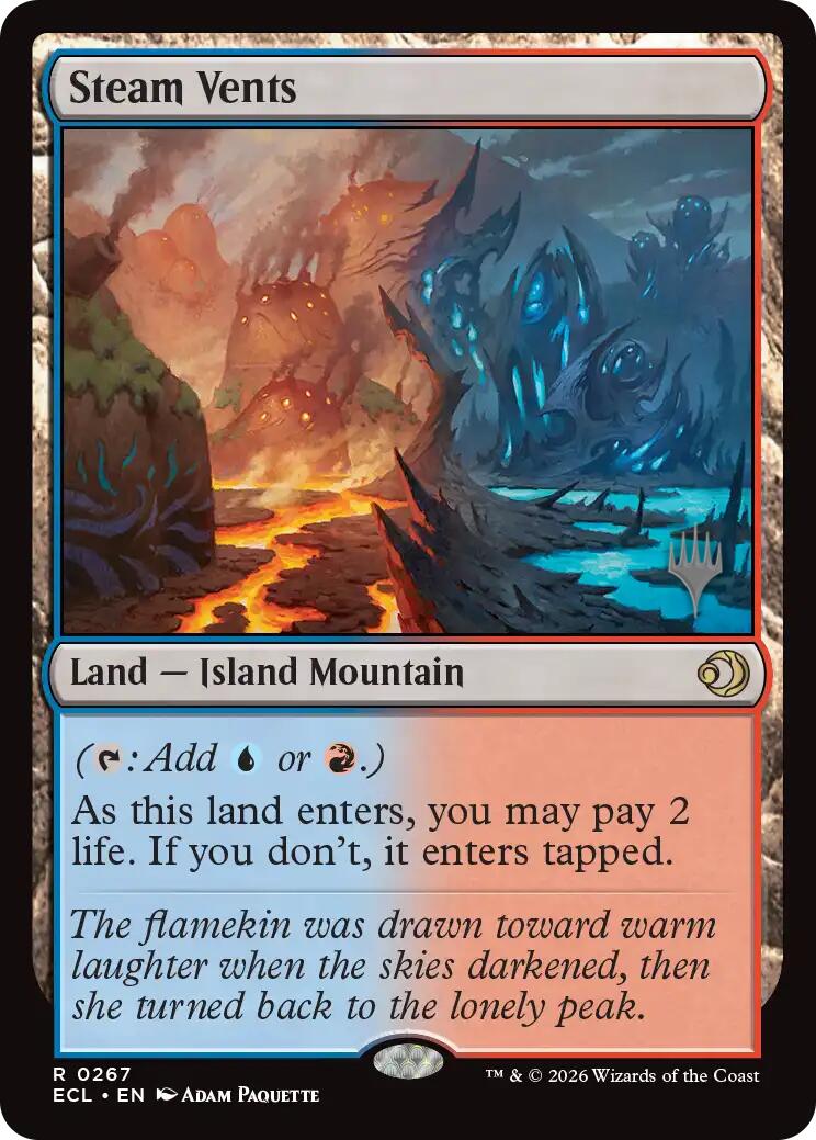 Steam Vents [Lorwyn Eclipsed Promos] MTG Single Magic: The Gathering | Red Claw Gaming
