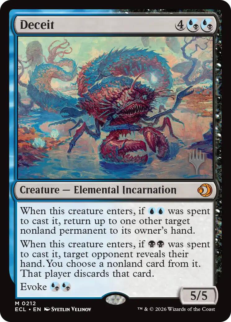Deceit [Lorwyn Eclipsed Promos] MTG Single Magic: The Gathering | Red Claw Gaming