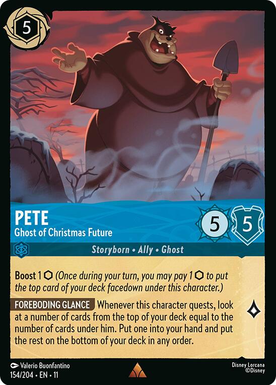 Pete - Ghost of Christmas Future (154/204) [Winterspell] Lorcana Single Disney | Red Claw Gaming