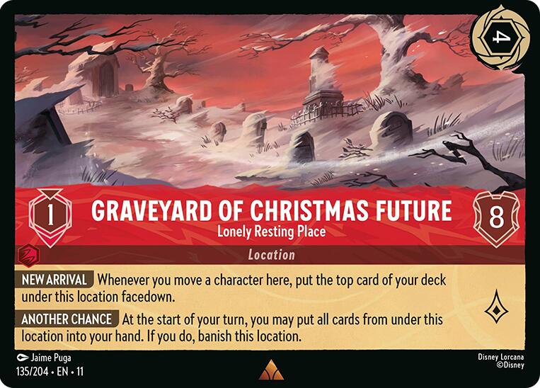 Graveyard of Christmas Future - Lonely Resting Place (135/204) [Winterspell] Lorcana Single Disney | Red Claw Gaming