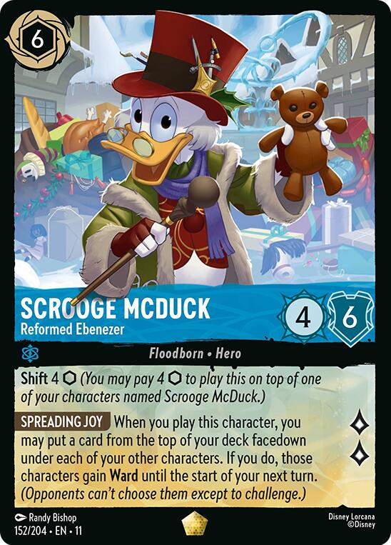 Scrooge McDuck - Reformed Ebenezer (152/204) [Winterspell] Lorcana Single Disney | Red Claw Gaming