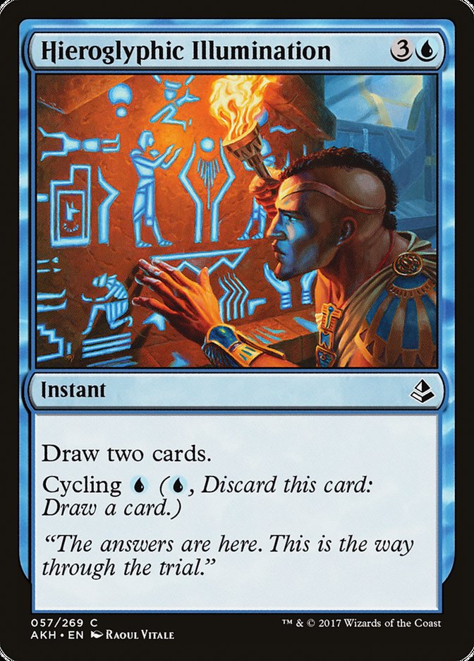 Hieroglyphic Illumination [Amonkhet] MTG Single Magic: The Gathering | Red Claw Gaming