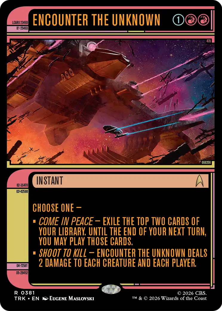Encounter the Unknown (Showcase) [Star Trek] MTG Single Magic: The Gathering | Red Claw Gaming