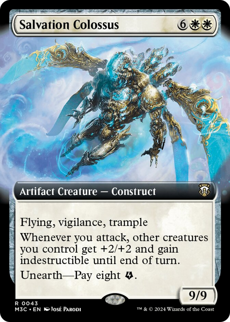 Salvation Colossus (Extended Art) (Ripple Foil) [Modern Horizons 3 Commander] MTG Single Magic: The Gathering | Red Claw Gaming