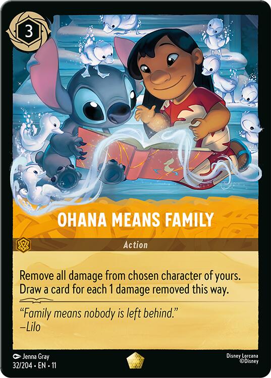 Ohana Means Family (32/204) [Winterspell] Lorcana Single Disney | Red Claw Gaming
