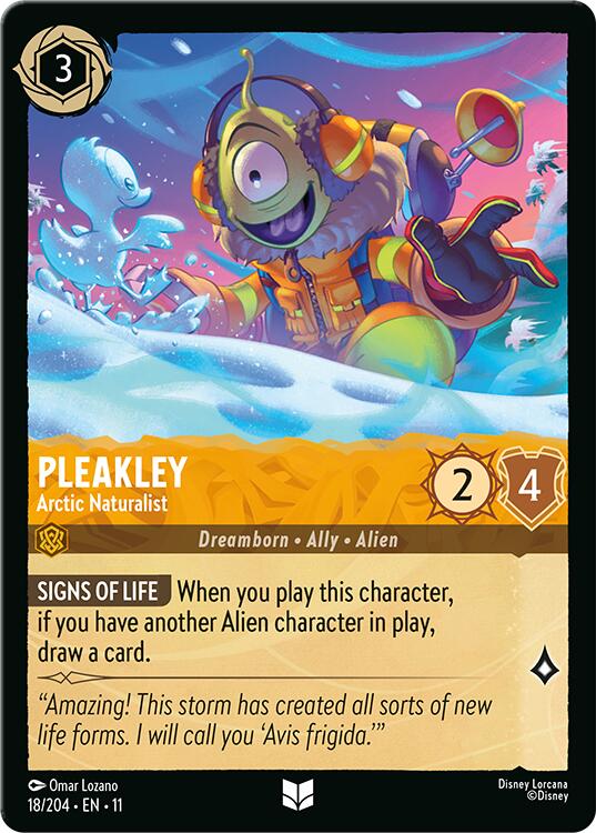 Pleakley - Arctic Naturalist (18/204) [Winterspell] Lorcana Single Disney | Red Claw Gaming