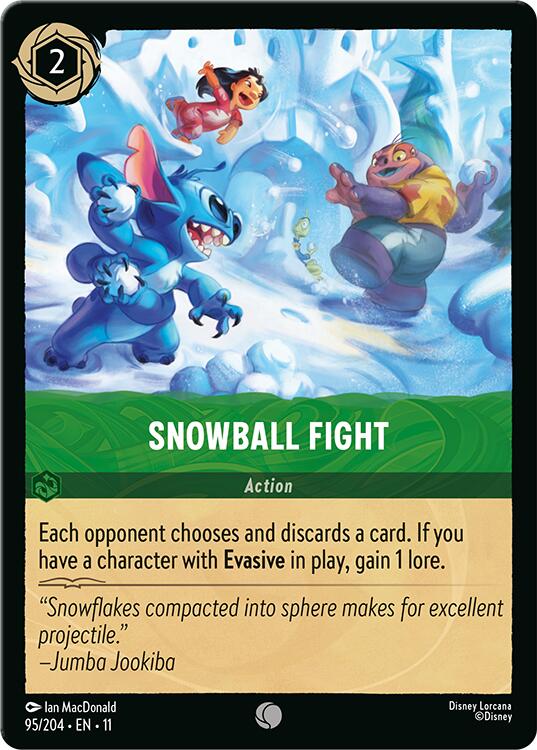 Snowball Fight (95/204) [Winterspell] Lorcana Single Disney | Red Claw Gaming