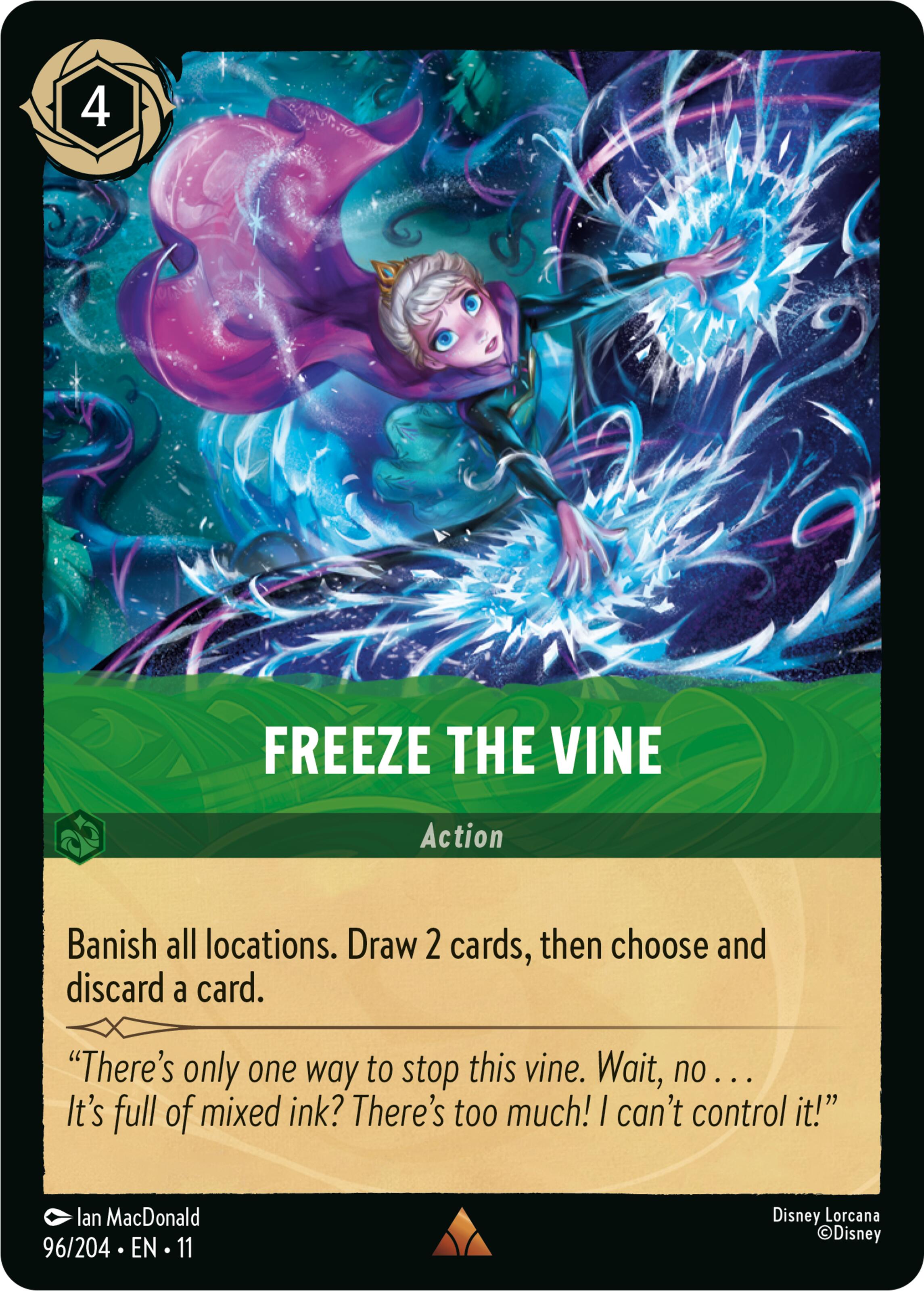 Freeze the Vine (96/204) [Winterspell] Lorcana Single Disney | Red Claw Gaming