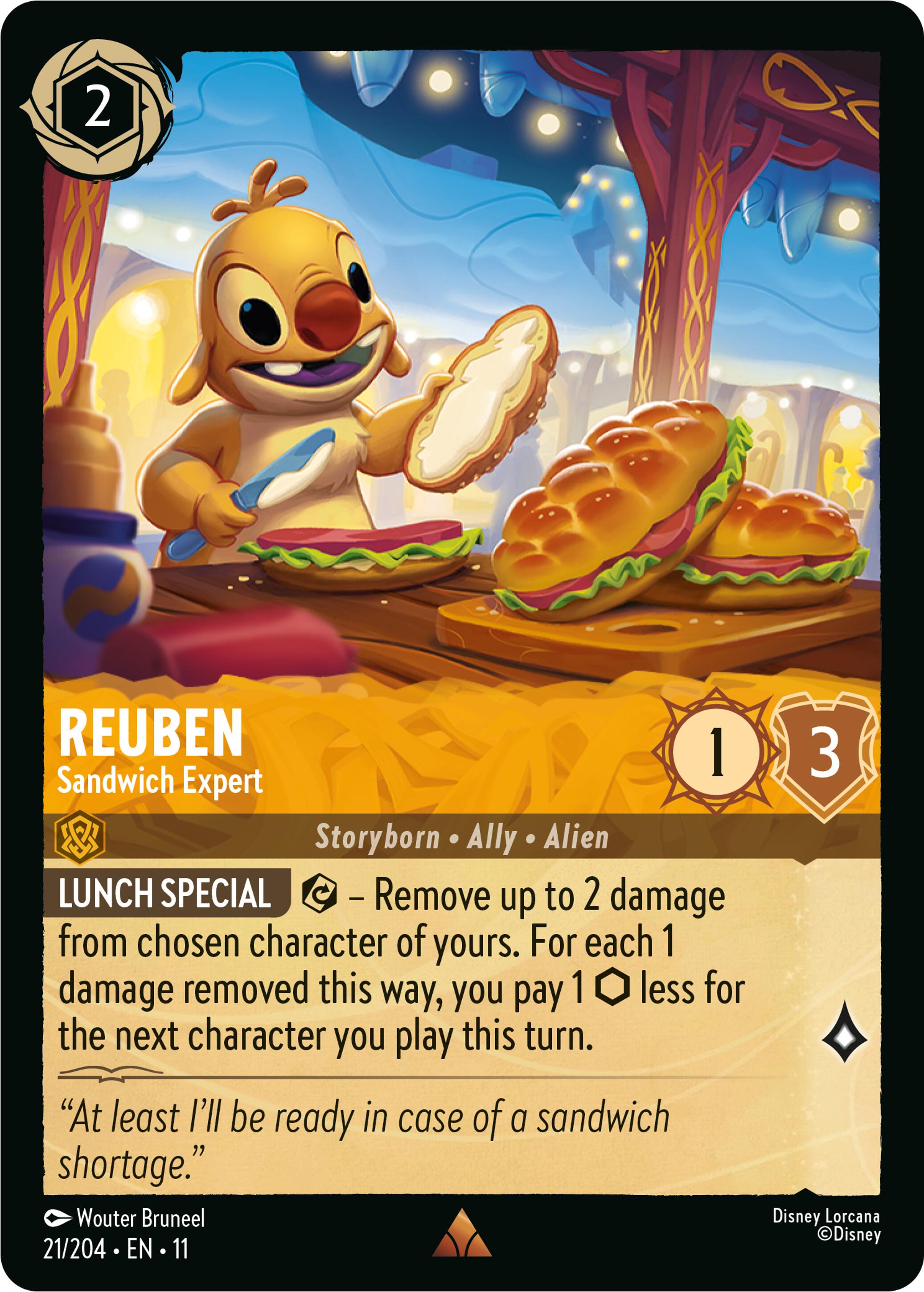 Reuben - Sandwich Expert (21/204) [Winterspell] Lorcana Single Disney | Red Claw Gaming