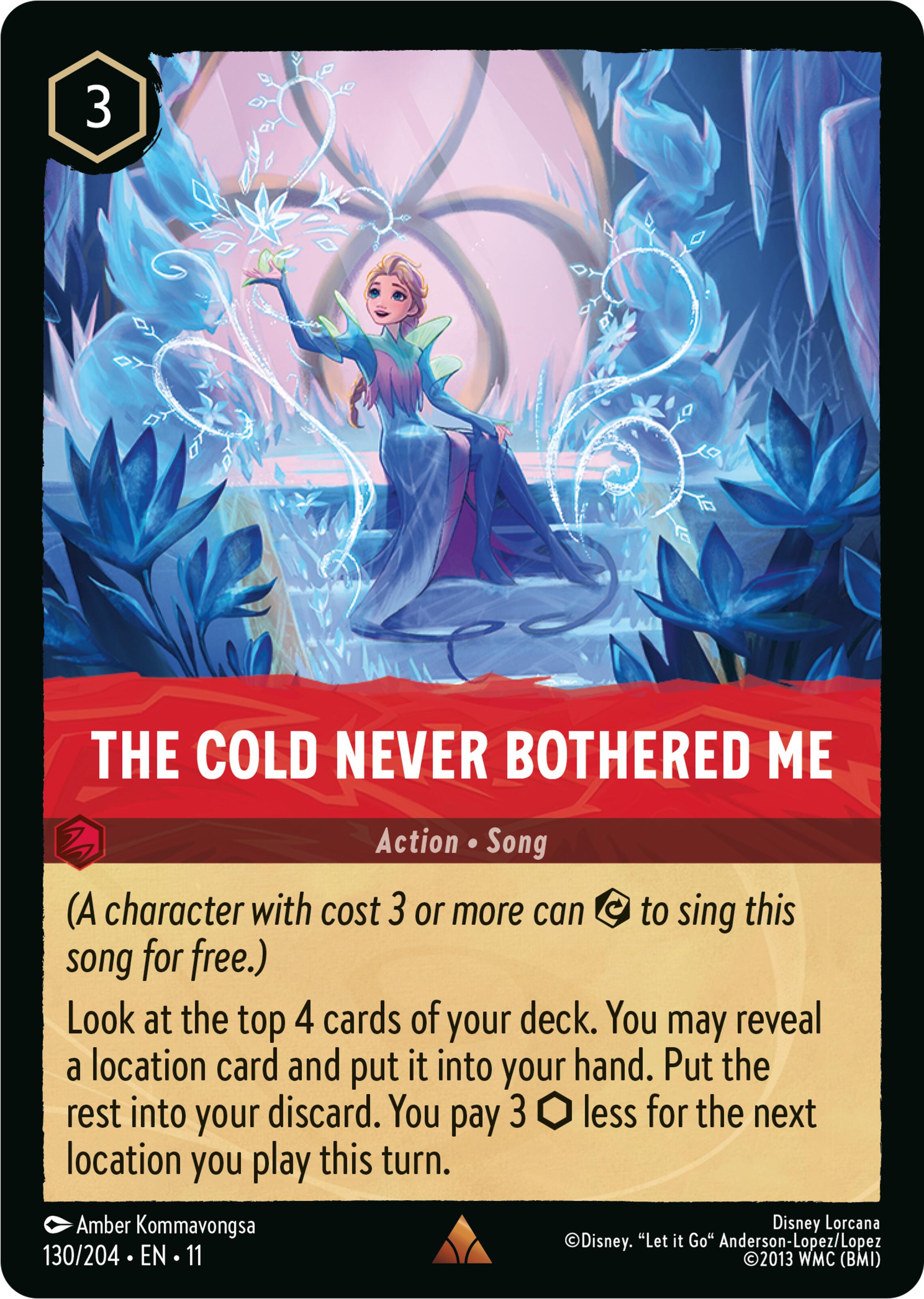 The Cold Never Bothered Me (130/204) [Winterspell] Lorcana Single Disney | Red Claw Gaming