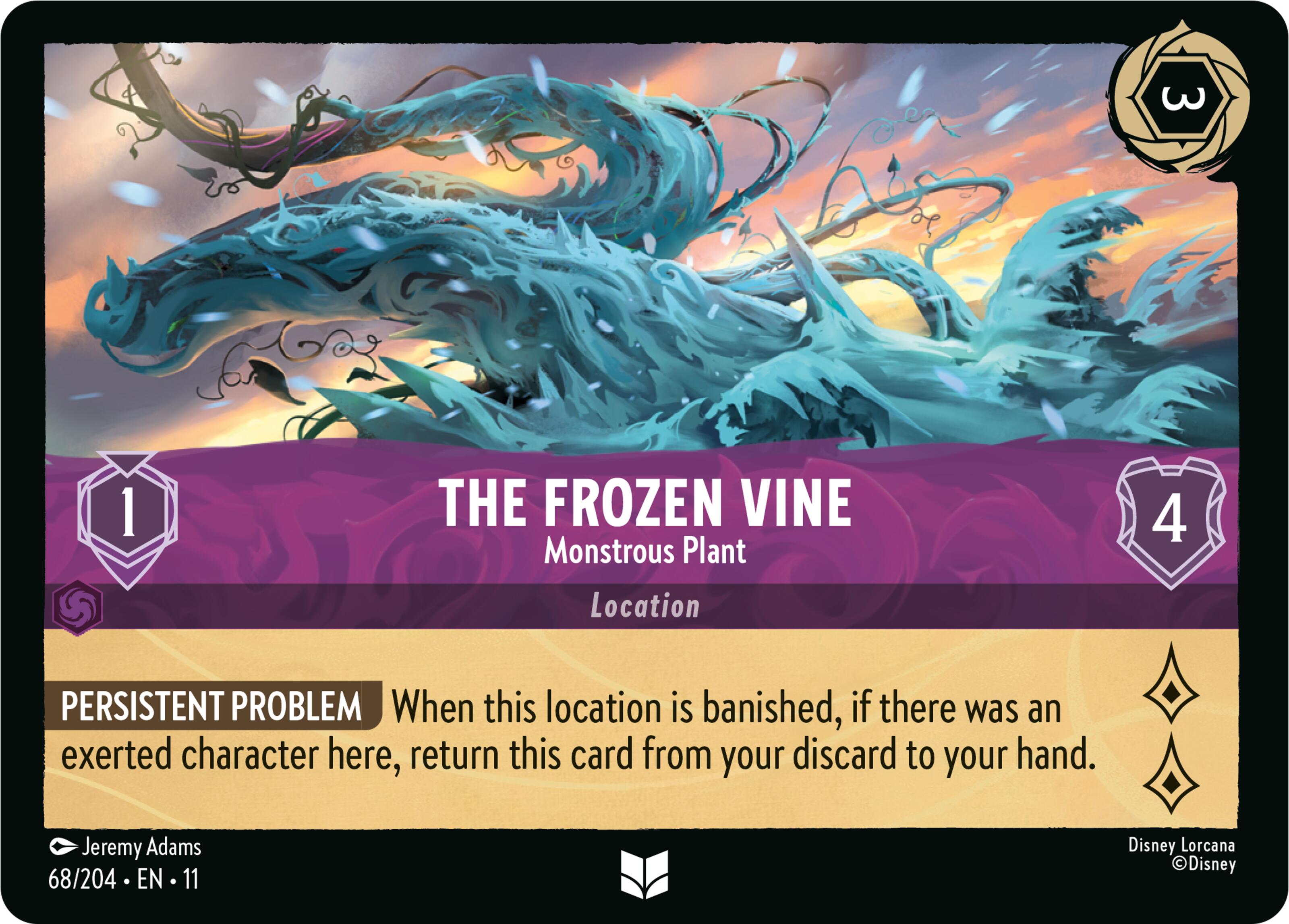 The Frozen Vine - Monstrous Plant (68/204) [Winterspell] Lorcana Single Disney | Red Claw Gaming
