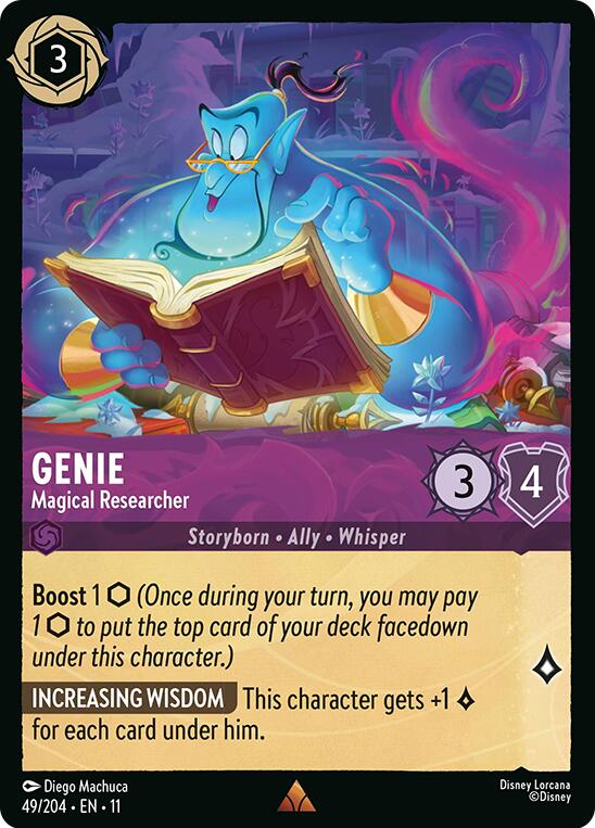 Genie - Magical Researcher (49/204) [Winterspell] Lorcana Single Disney | Red Claw Gaming