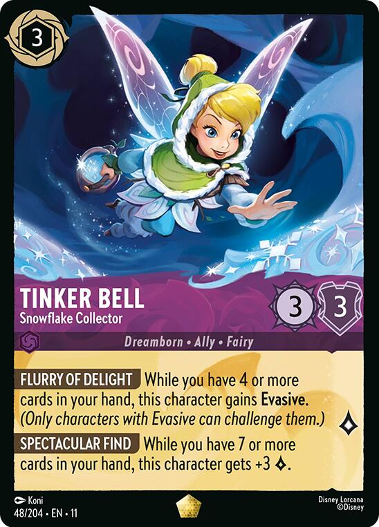 Tinker Bell - Snowflake Collector (48/204) [Winterspell] Lorcana Single Disney | Red Claw Gaming