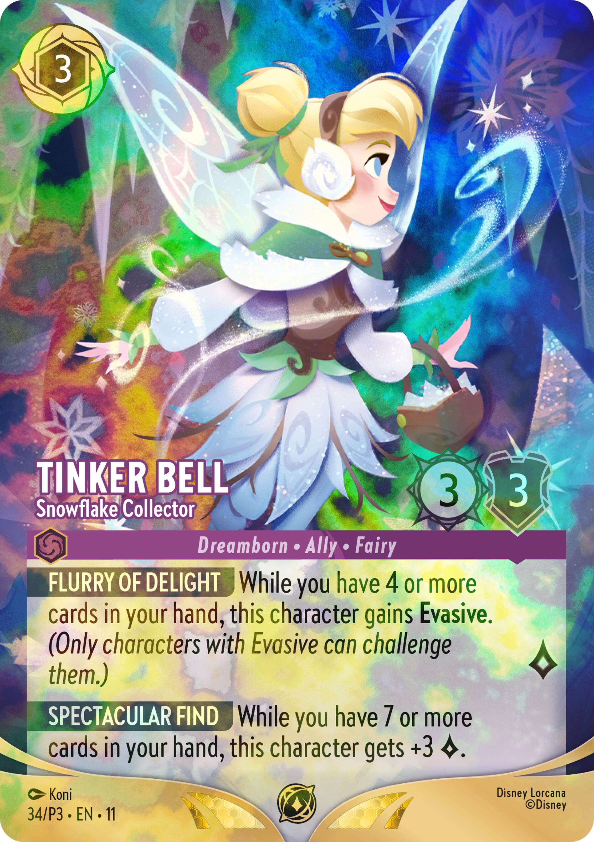 Tinker Bell - Snowflake Collector (Store Championship) (34) [Promo Cards] Lorcana Single Disney | Red Claw Gaming
