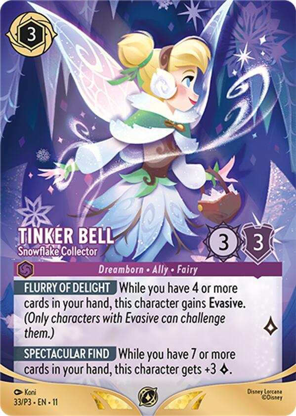 Tinker Bell - Snowflake Collector (Store Championship Participant) (33) [Promo Cards] Lorcana Single Disney | Red Claw Gaming
