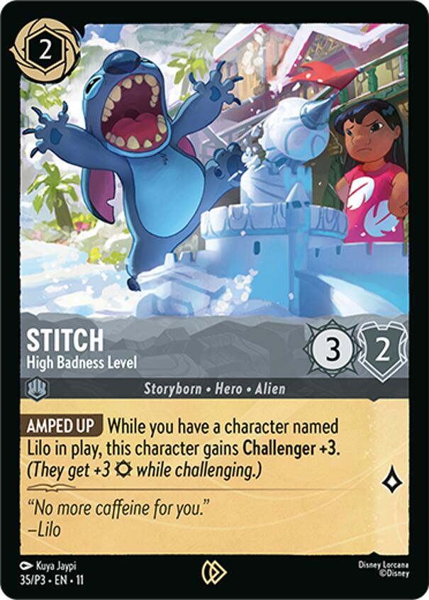 Stitch - High Badness Level (35) [Promo Cards] Lorcana Single Disney | Red Claw Gaming
