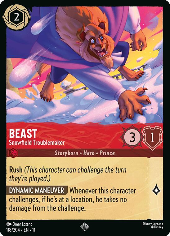 Beast - Snowfield Troublemaker (118/204) [Winterspell] Lorcana Single Disney | Red Claw Gaming
