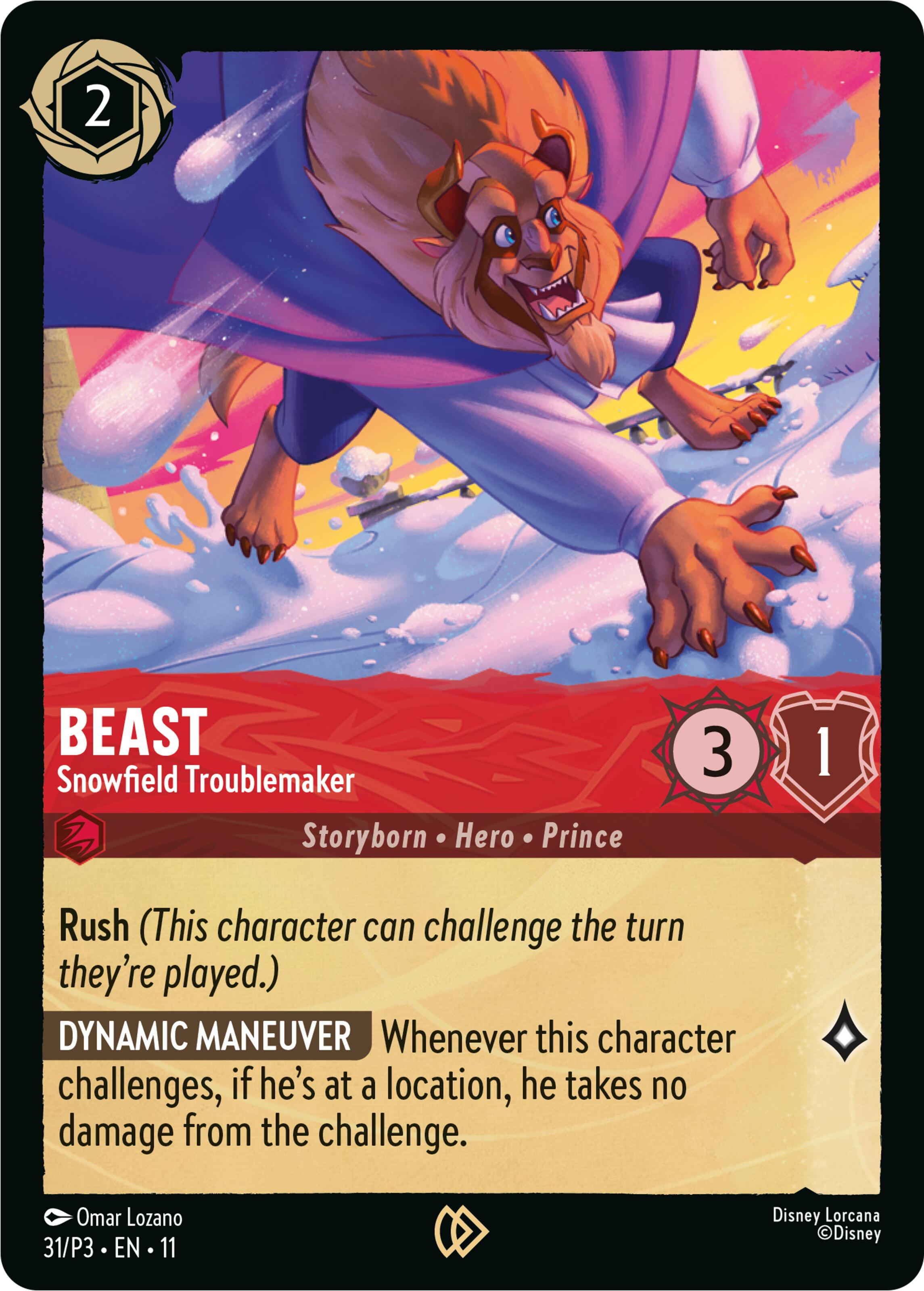 Beast - Snowfield Troublemaker (31) [Promo Cards] Lorcana Single Disney | Red Claw Gaming