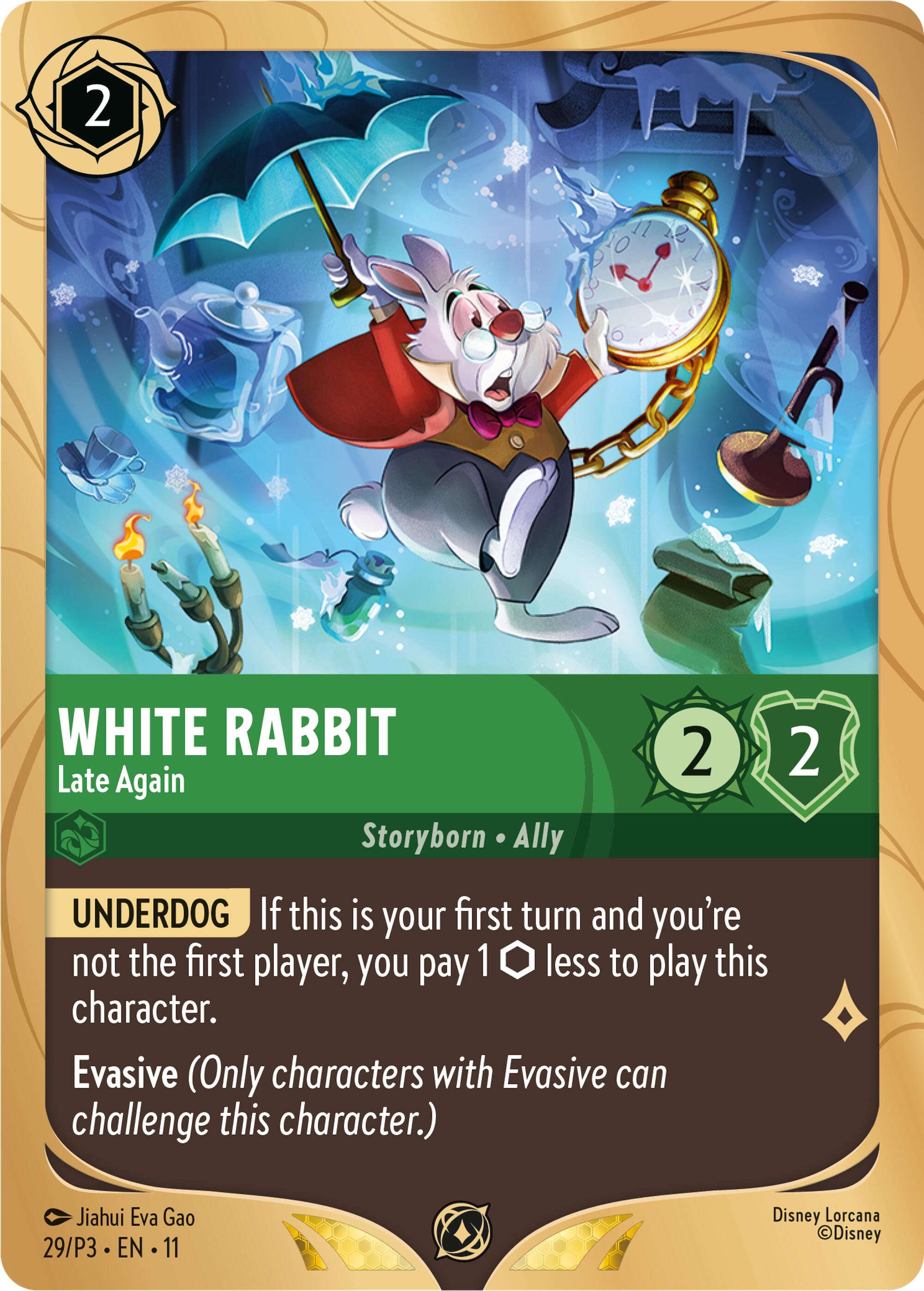 White Rabbit - Late Again (29) [Promo Cards] Lorcana Single Disney | Red Claw Gaming