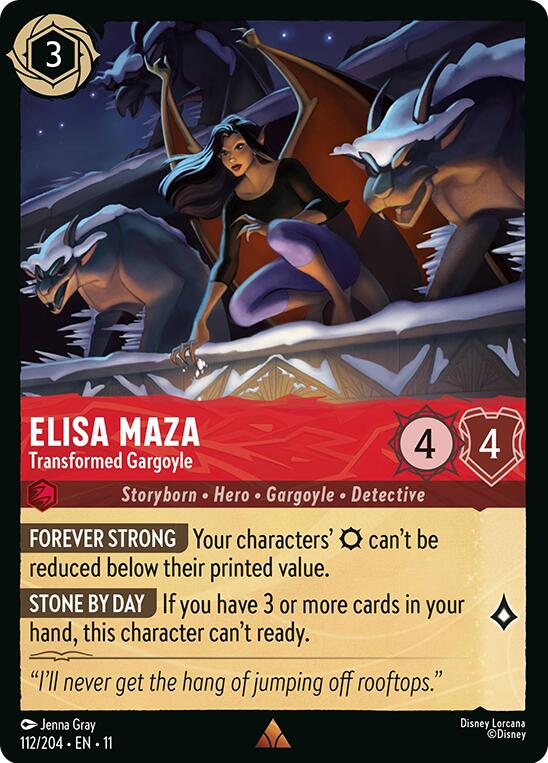 Elisa Maza - Transformed Gargoyle (112/204) [Winterspell] Lorcana Single Disney | Red Claw Gaming