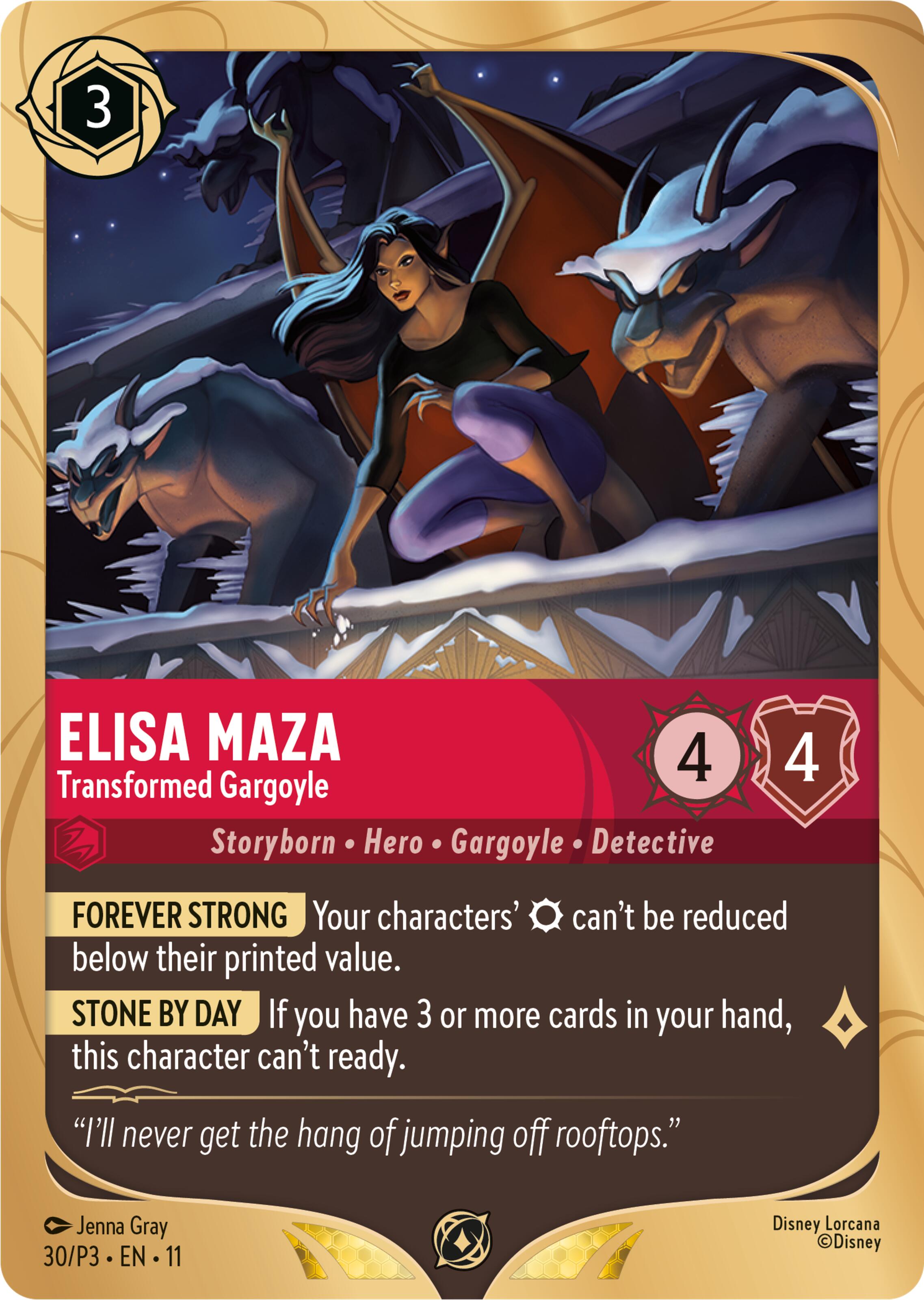 Elisa Maza - Transformed Gargoyle (30) [Promo Cards] Lorcana Single Disney | Red Claw Gaming