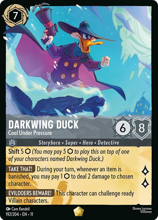 Darkwing Duck - Cool Under Pressure (192/204) [Winterspell] Lorcana Single Disney | Red Claw Gaming