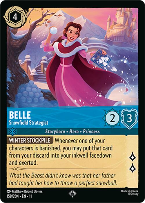 Belle - Snowfield Strategist (158/204) [Winterspell] Lorcana Single Disney | Red Claw Gaming