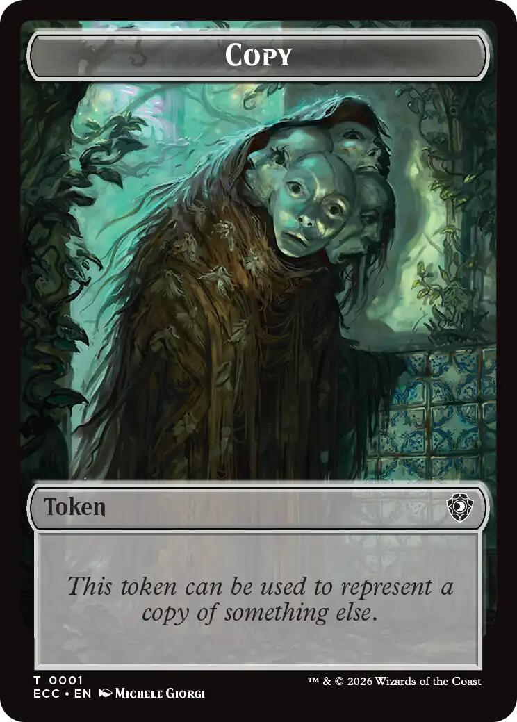 Copy // Plant Double-Sided Token [Lorwyn Eclipsed Tokens] MTG Single Magic: The Gathering | Red Claw Gaming