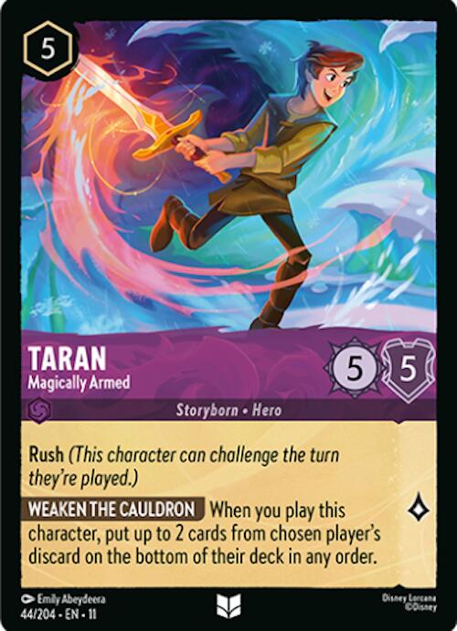 Taran - Magically Armed (44/204) [Winterspell] Lorcana Single Disney | Red Claw Gaming