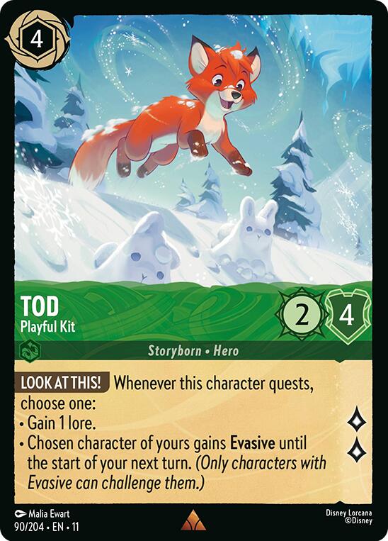 Tod - Playful Kit (90/204) [Winterspell] Lorcana Single Disney | Red Claw Gaming