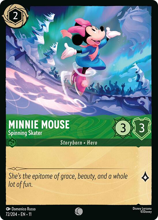 Minnie Mouse - Spinning Skater (72/204) [Winterspell] Lorcana Single Disney | Red Claw Gaming