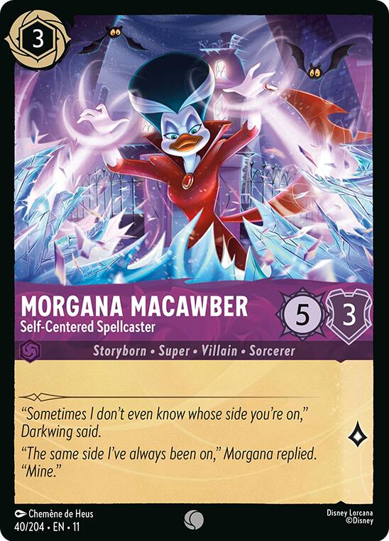 Morgana Macawber - Self-Centered Spellcaster (40/204) [Winterspell] Lorcana Single Disney | Red Claw Gaming