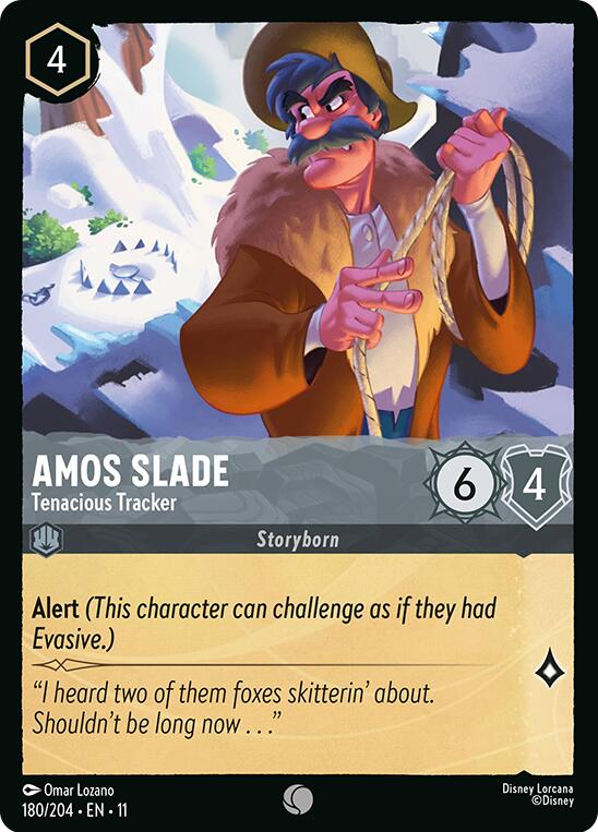 Amos Slade - Tenacious Tracker (180/204) [Winterspell] Lorcana Single Disney | Red Claw Gaming
