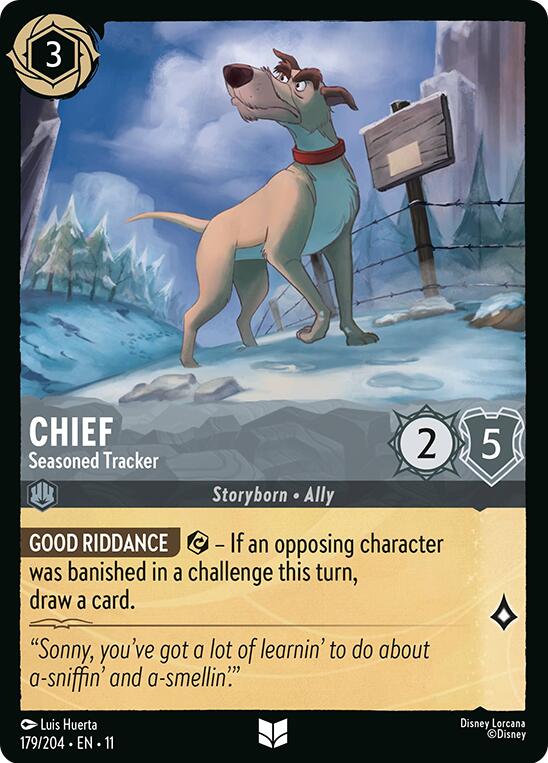 Chief - Seasoned Tracker (179/204) [Winterspell] Lorcana Single Disney | Red Claw Gaming