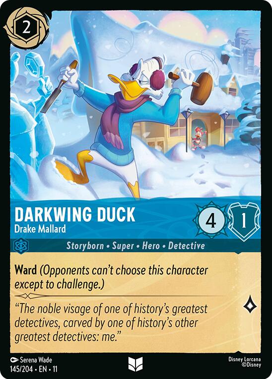 Darkwing Duck - Drake Mallard (145/204) [Winterspell] Lorcana Single Disney | Red Claw Gaming