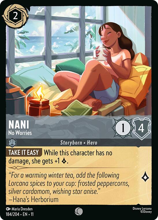 Nani - No Worries (184/204) [Winterspell] Lorcana Single Disney | Red Claw Gaming