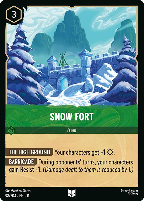 Snow Fort (98/204) [Winterspell] Lorcana Single Disney | Red Claw Gaming