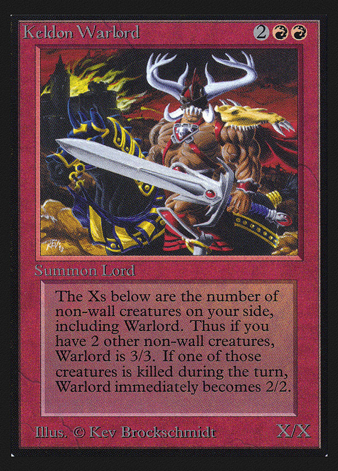 Keldon Warlord [International Collectors' Edition] MTG Single Magic: The Gathering | Red Claw Gaming