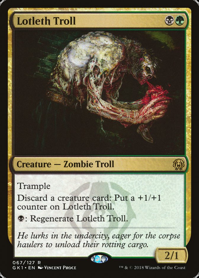 Lotleth Troll [Guilds of Ravnica Guild Kit] MTG Single Magic: The Gathering | Red Claw Gaming