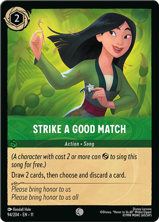 Strike a Good Match (94/204) [Winterspell] Lorcana Single Disney | Red Claw Gaming