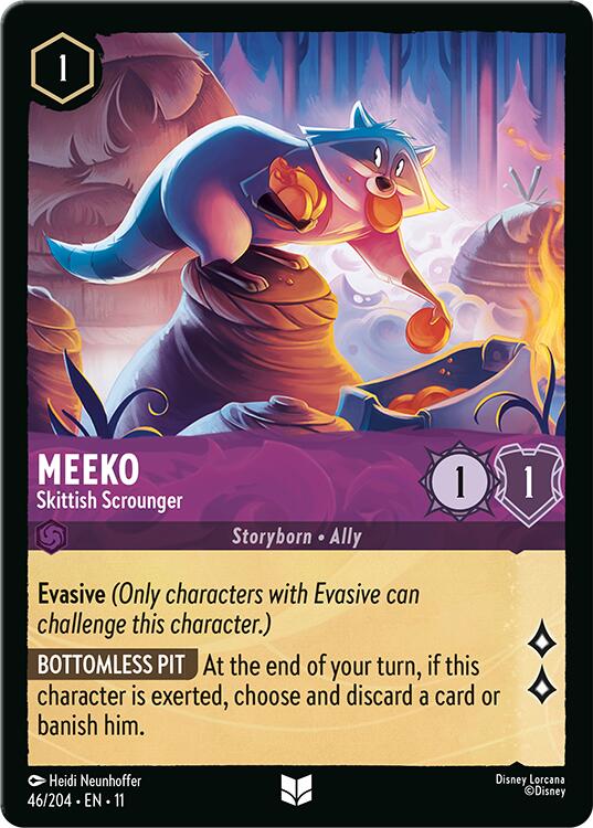 Meeko - Skittish Scrounger (46/204) [Winterspell] Lorcana Single Disney | Red Claw Gaming