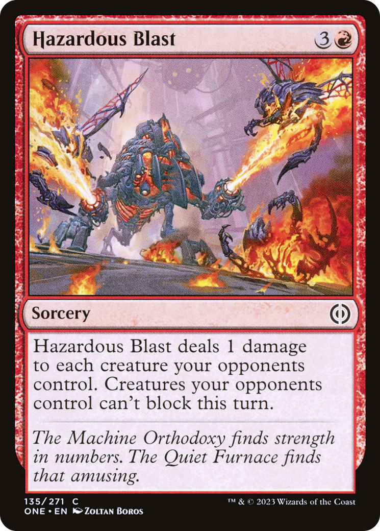 Hazardous Blast [Phyrexia: All Will Be One] MTG Single Magic: The Gathering | Red Claw Gaming