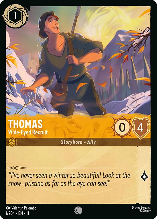 Thomas - Wide-Eyed Recruit (1/204) [Winterspell] Lorcana Single Disney | Red Claw Gaming