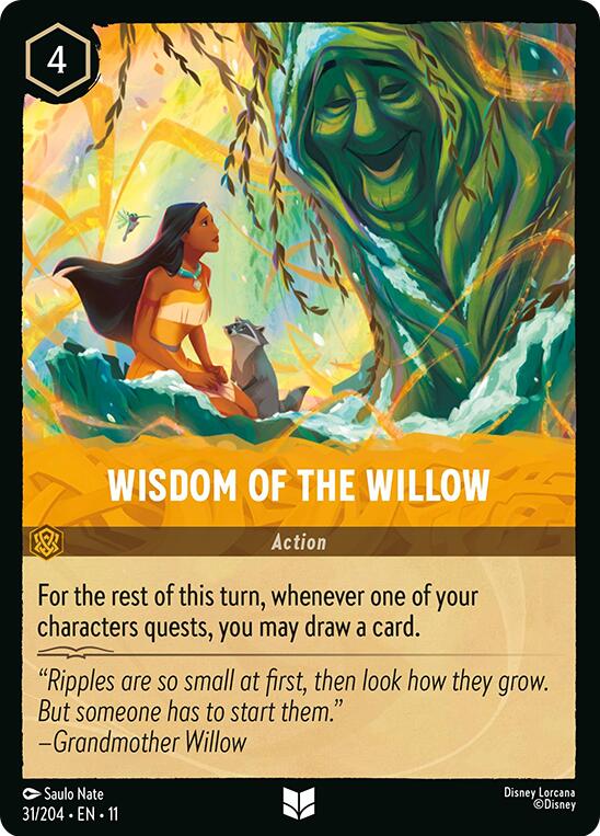 Wisdom of the Willow (31/204) [Winterspell] Lorcana Single Disney | Red Claw Gaming